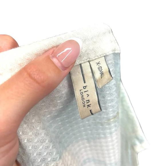 Anthropologie Bl-nk London Peasant Top Blouse Peplum Colorful Tie Dye Size XS - Picture 8 of 10